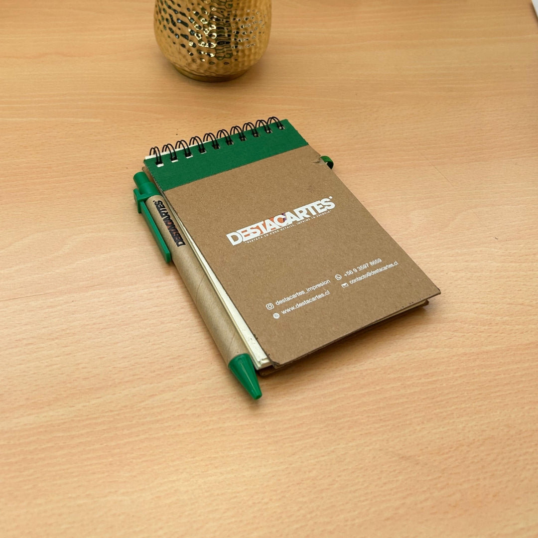 Libreta ecológica con lápiz