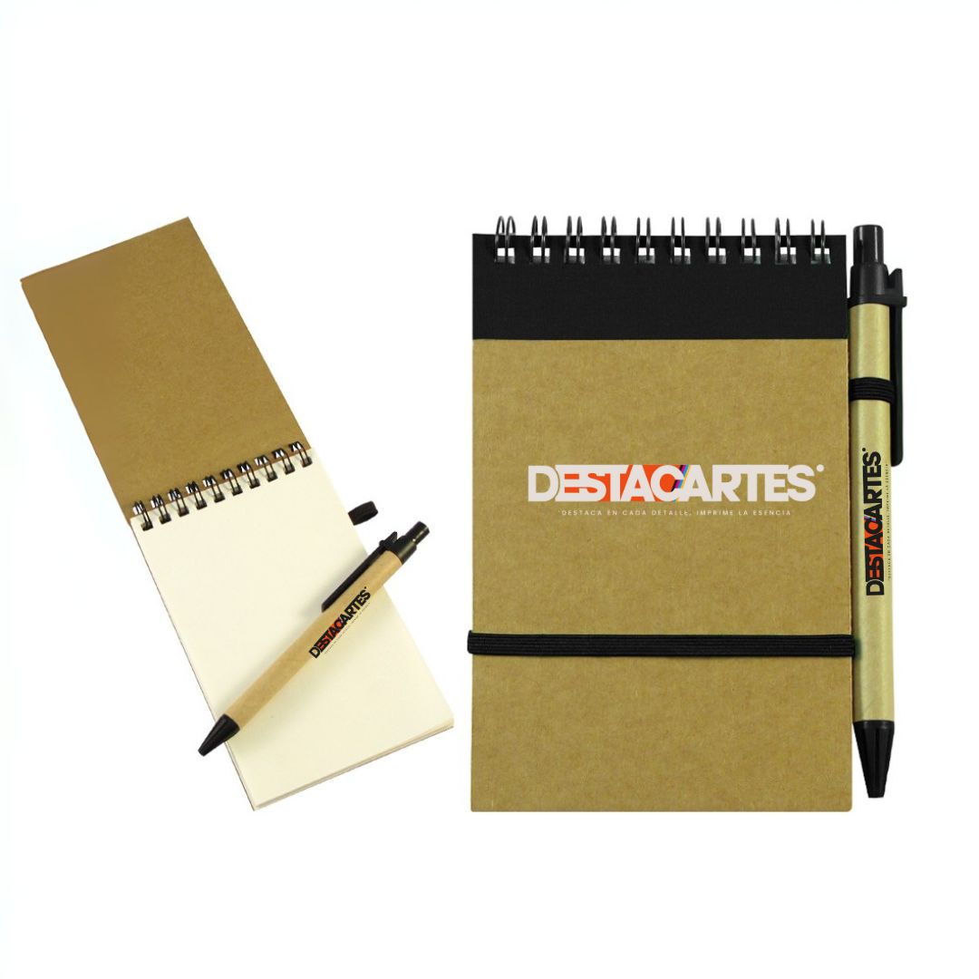 Libreta ecológica con lápiz
