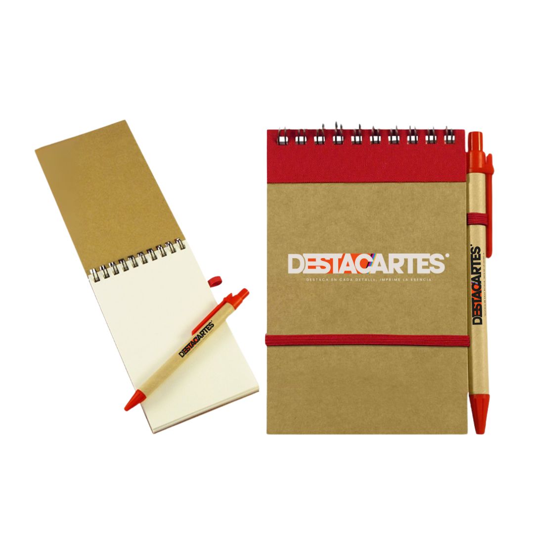 Libreta ecológica con lápiz