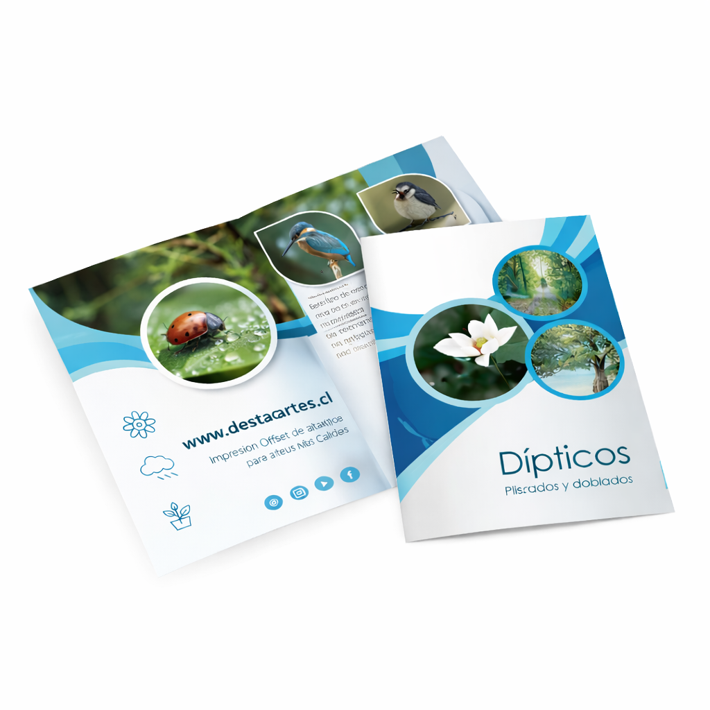 Dípticos tamaño oficio