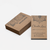 Tarjetas Kraft rectangular