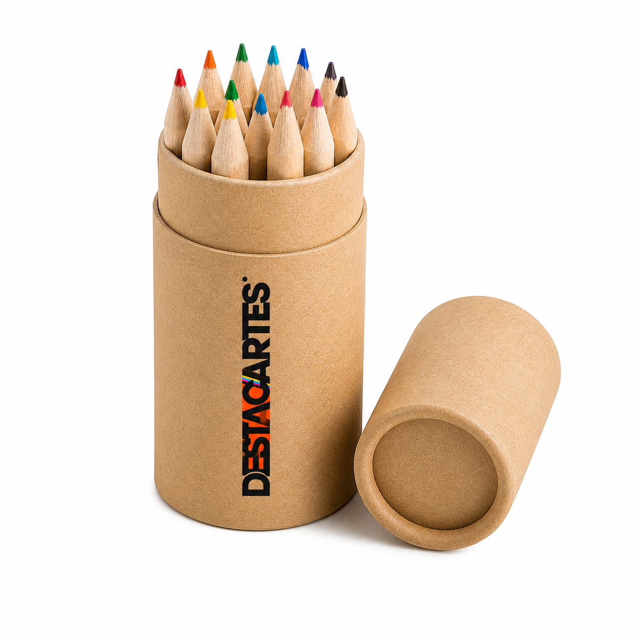 Set de 12 Lápices de Colores en Estuche Ecológico