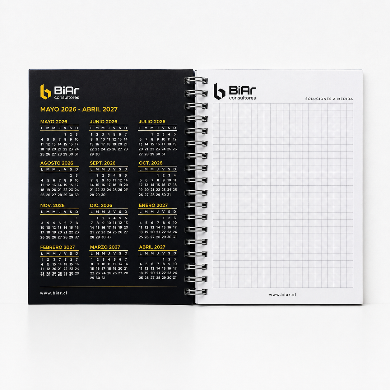 Cuadernos Corporativos Tapa Dura Personalizados 14x21 cm | Diseño Gratis