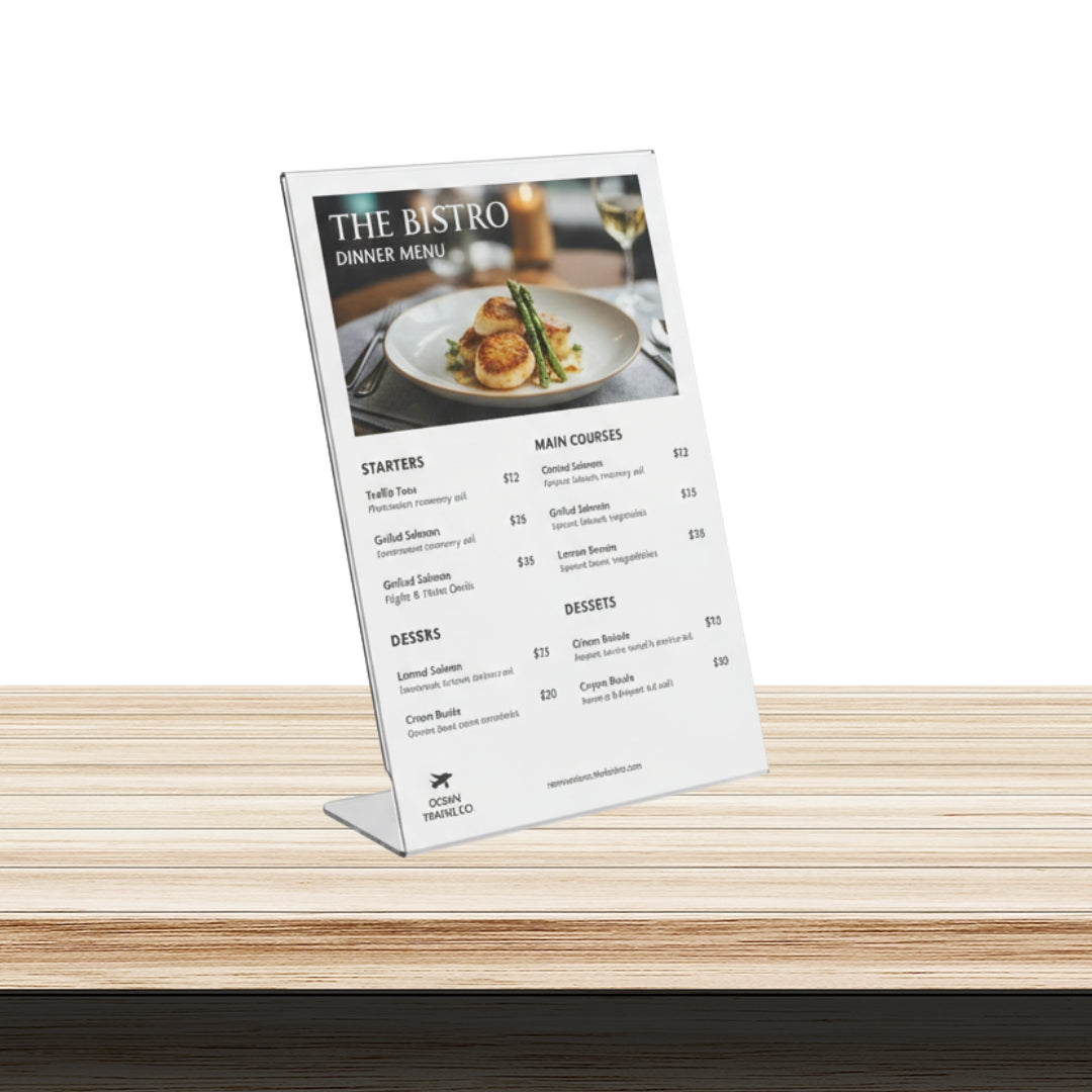 Portagráfica acrílico L