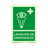 Señalética Lavaojos de Emergencia Fotoluminiscente