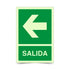Señalética Salida Flecha Fotoluminiscente Izquierda - Derecha