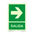 Señalética Salida Flecha Fotoluminiscente Izquierda - Derecha