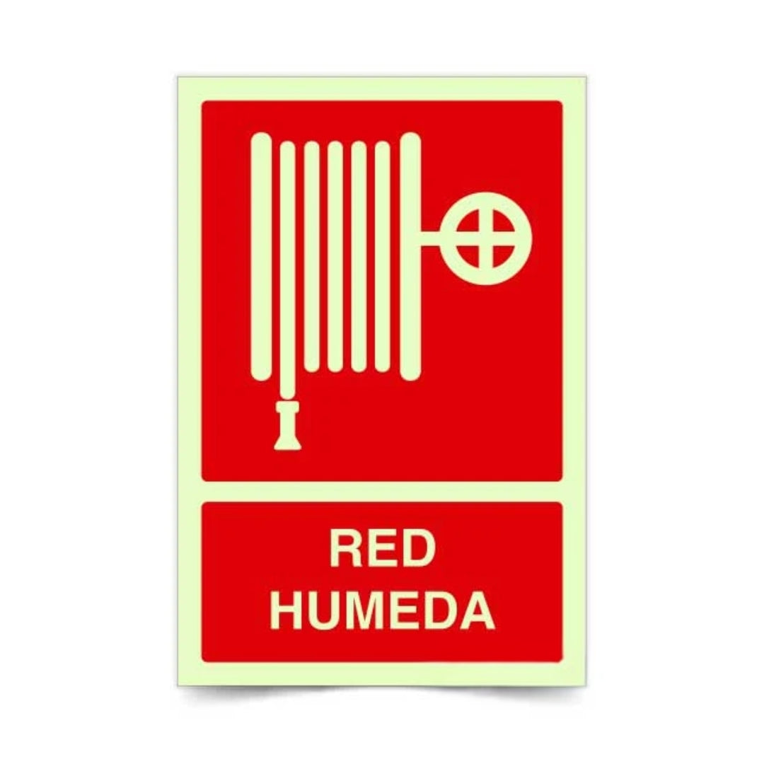 Señalética Red Húmeda Fotoluminiscente