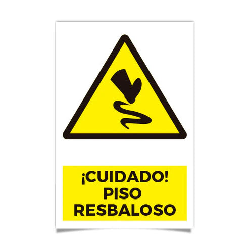 Señalética piso resbaladizo