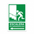 Señalética escalera emergencia izquierda- derecha