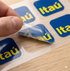 Stickers transparente circular