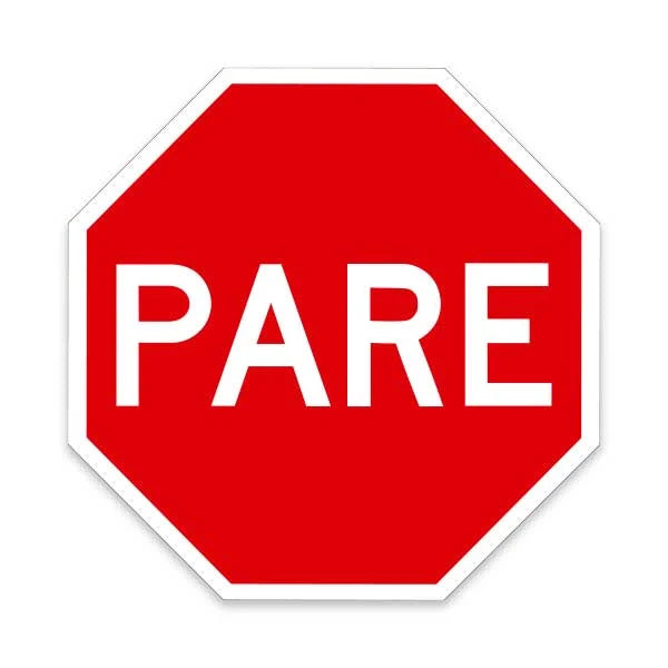 Señalética PARE