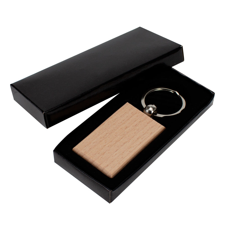 Llavero rectangular bambo
