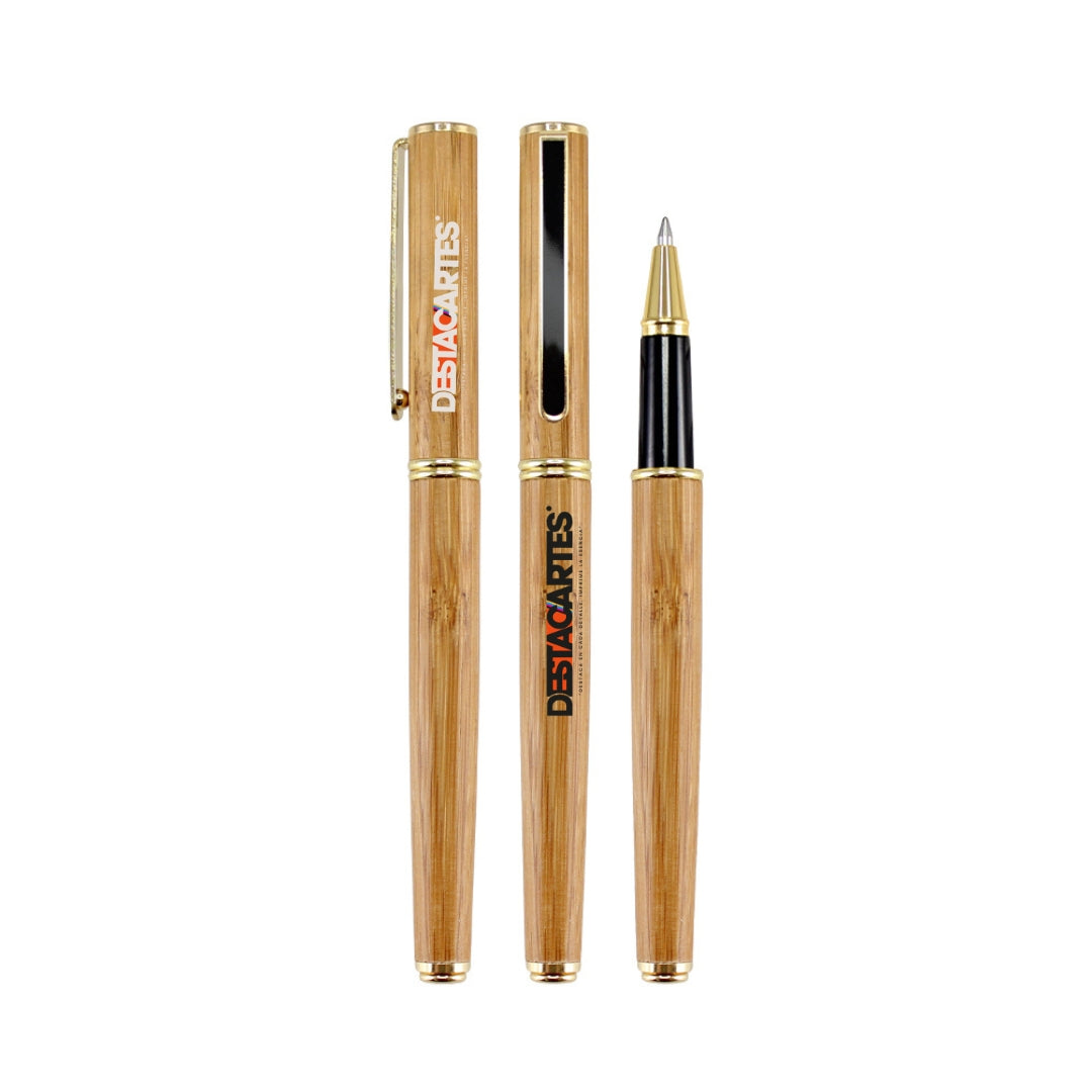 Roller Pen Ejecutivo Deluxe Bamboo – Elegancia Natural