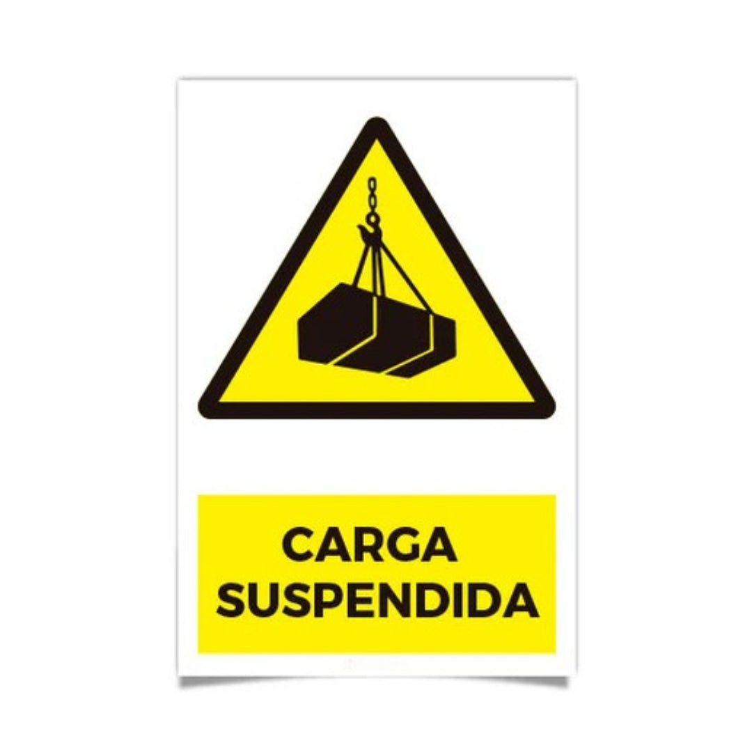 Señalética carga suspendida