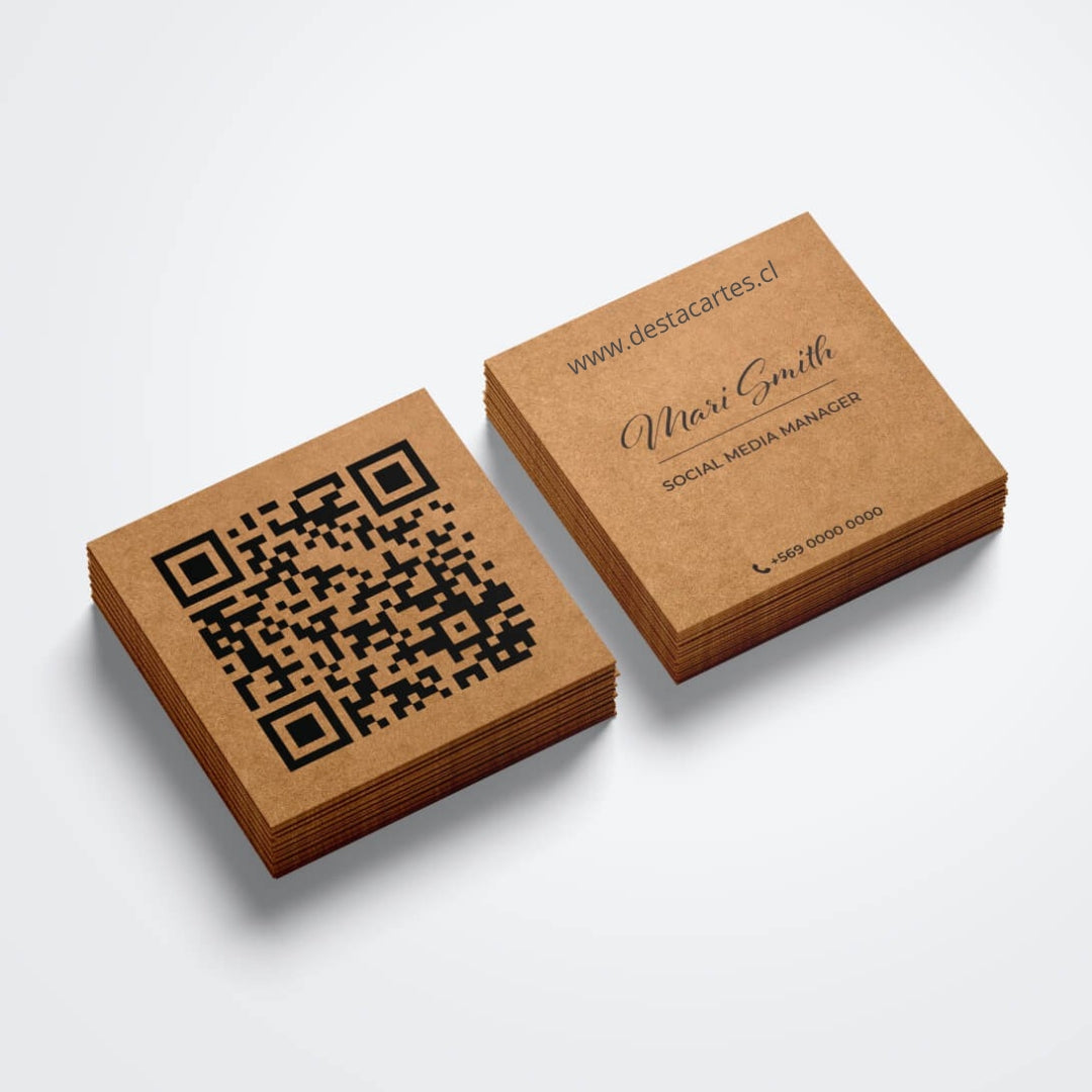 Tarjetas Kraft Cuadradas