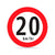 Señalética Velocidad Máxima 20 km/h