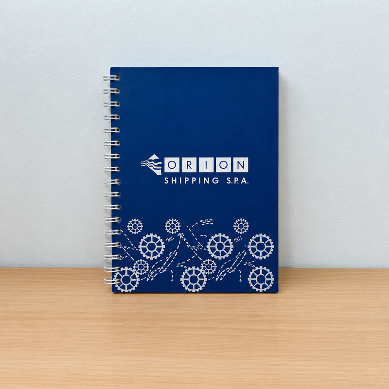 Cuaderno tapa dura 14x21 cm personalizado con logo de empresa