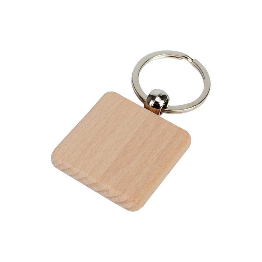 Llavero cuadrado bambo